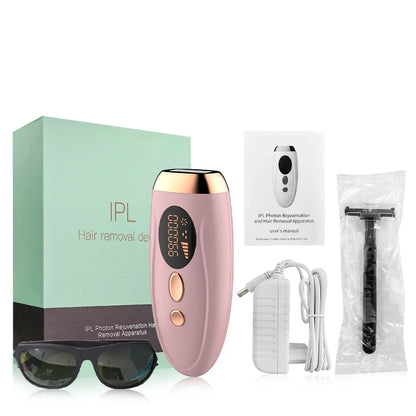990000 Flashes IPL Laser Epilator, Painless Permanent Hair Removal Device, Facial Body Bikini Shaver for Women